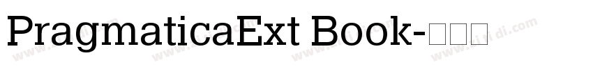 PragmaticaExt Book字体转换